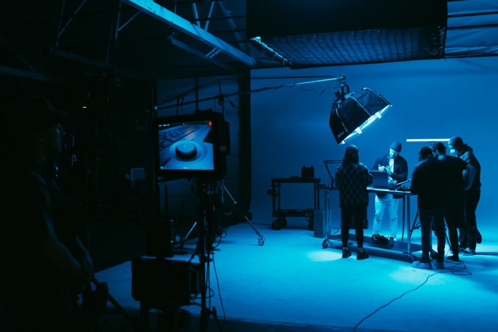 Tournage d’un film d’entreprise en studio
