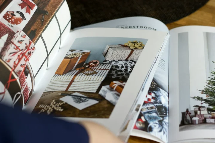Pages d’un catalogue imprimé