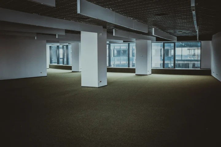 Empty office floor