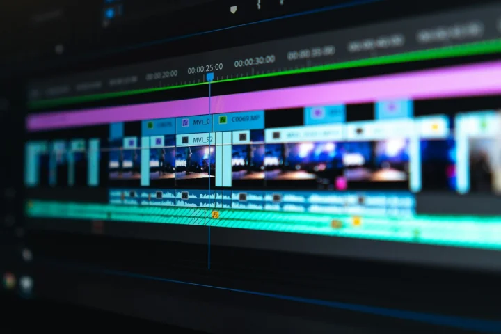 Timeline d’un logiciel de montage vidéo